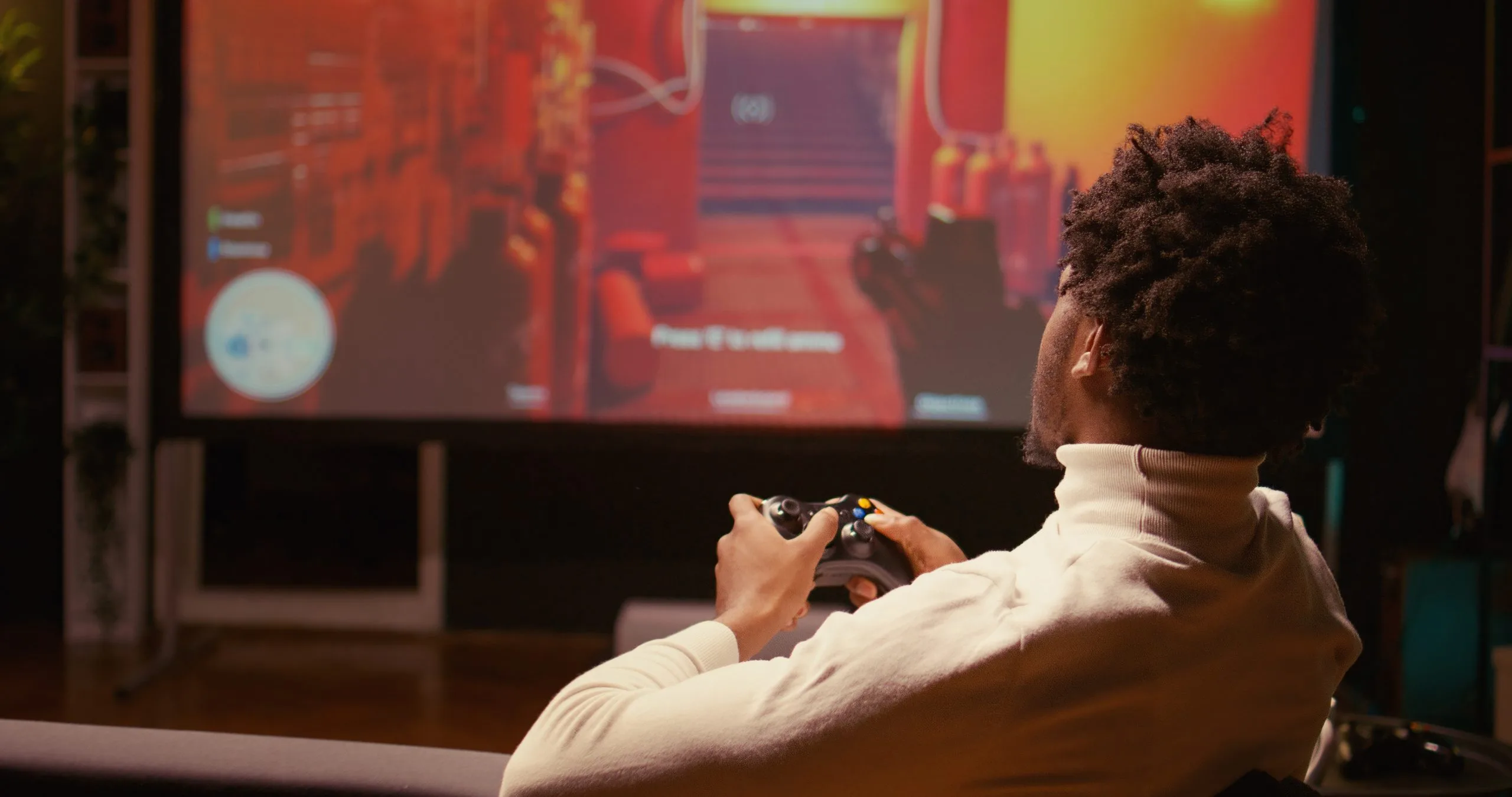 Custom audio visual systems enhance gaming experiences on the couch with immersive sound and visuals